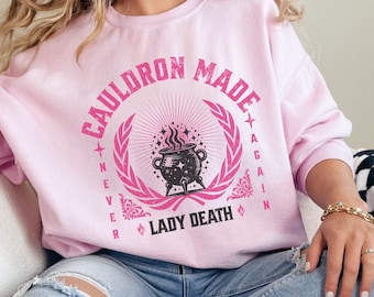 Cauldron Made Nesta Sweatshirt, Acotar Crewneck, Lady Death Sweater, A Court Of Silver Flames Bookish Gift, Nesta Archeron Shirt, SJM TOG