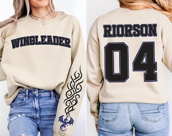 Sudadera Wingleader Riorson 04, Sudadera Fourth Wing Rebellion Relic Dragon