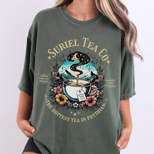 Suriel Tea Co Comfort Color Shirt, Acotar Bookish T-shirt, Suriel Tea Sweatshirt, SJM Merch, A Court Of Thorns And Roses Fan Gift