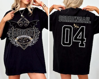 Camiseta personalizada de la Cuarta Ala con colores cómodos, camiseta del Colegio de Guerra Basgiath