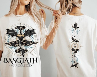 Fourth Wing Dragon Rider Tee, Basgiath War College Shirt