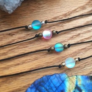 Aura Quartz Choker Necklaces! • Custom Aura Choker • Faerie Core Necklace • Mystic Aura Choker • Angel Aura Jewelry • Aqua Aura Choker •