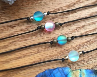 Aura Quartz Choker Necklaces! • Custom Aura Choker • Faerie Core Necklace • Mystic Aura Choker • Angel Aura Jewelry • Aqua Aura Choker •