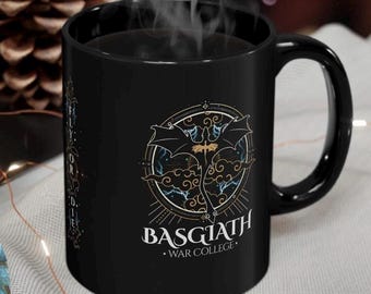 Fourth Wing Dragon Mug, Basgiath War College, Fantasy Book Lover Gift