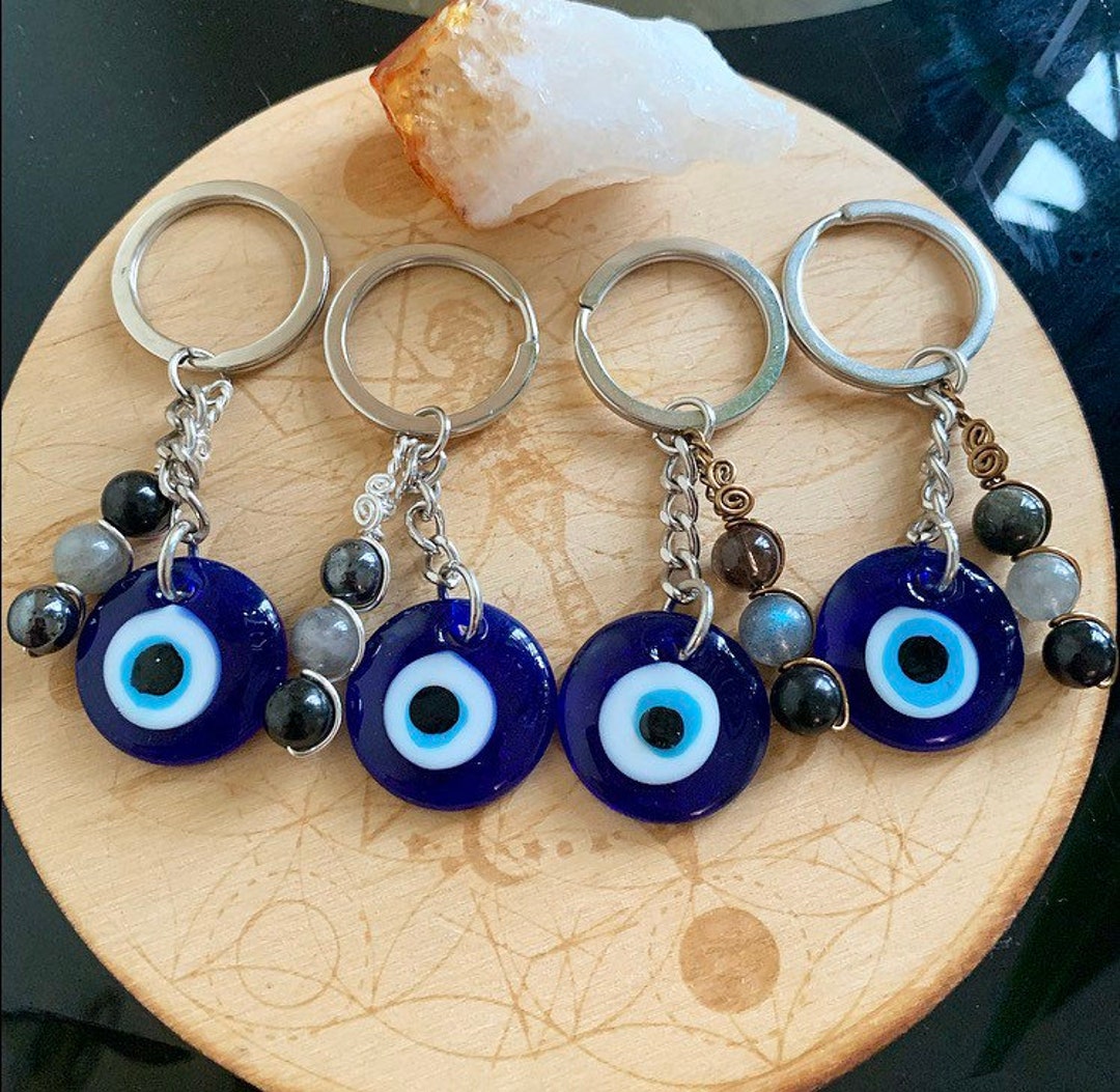 Evil Eye Keychain, Custom Crystal Bag Charm, Personalized Evil Eye — free download