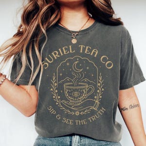 Suriel Tea Co Shirt, ACOTAR Bookish Comfort Color Shirt,  A Court Of Thorns And Roses Shirt, SJM Merch, Suriel Tea T-Shirt, Book Lover Gift