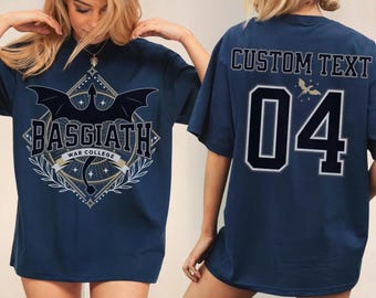 Viertes Flügel Basgiath War College Shirt, Benutzerdefinierter Text, Drachenreiter T-Shirt