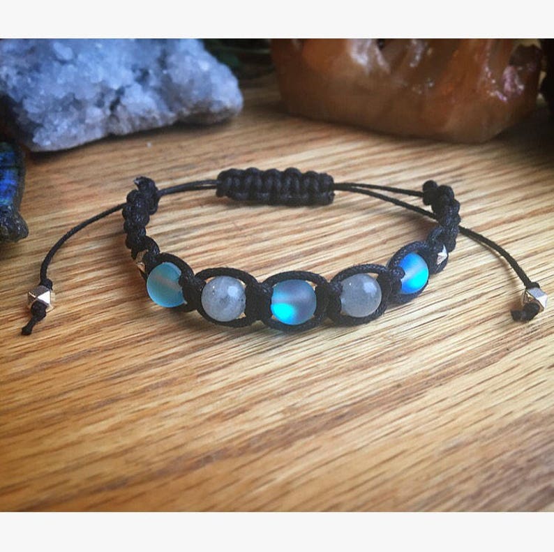 Healing Crystal Aura Shamballa Bracelets Customizable With 20 - Etsy