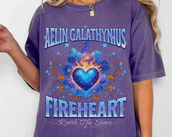Camiseta de Aelin Galathynius Corazón de Fuego, Trono de Cristal, Merchandising literario