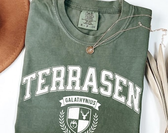 Terrasen Throne of Glass Shirt, Comfort Colors Bookish Tee