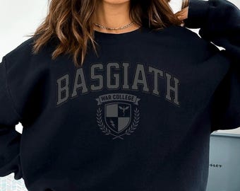 Basgiath War College Sweatshirt, Fourth Wing Sweater, Dragon Rider Shirt, Wingleader, Bookish Sweater, Empyrean Series, Iron Flame Merch
