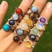 Crystal rings! Choice of TWO RINGS for 16 dollars! Wirewrapped healing crystal rings! 