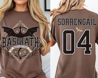 Personalisiertes Viertes Flügel Shirt, Basgiath War College Dragon Rider T-Shirt