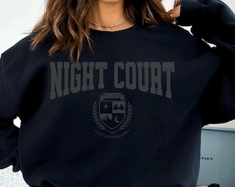 The Night Court Sweatshirt, Velaris Sweatshirt, ACOTAR, City of Starlight Sweater, SJM Merch, Velaris A Court of Thorns and Roses Sweater