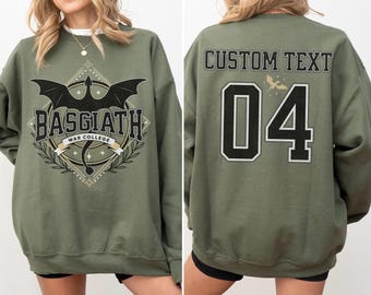 Sudadera del Colegio de Guerra Basgiath, camiseta personalizada de Jinete de Dragón