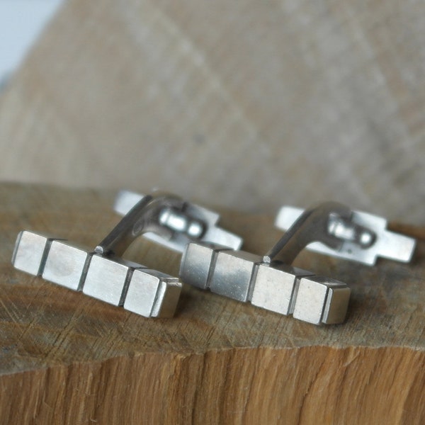 Vintage George Jensen Scandinavian Sterling Silver Cufflinks designed by Henry Pilstrup 1930's