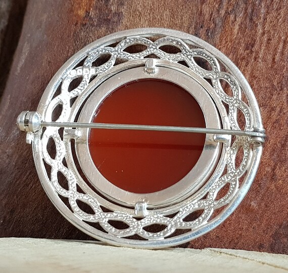 Vintage Scottish Sterling Silver Celtic Knot And … - image 4