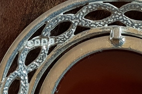 Vintage Scottish Sterling Silver Celtic Knot And … - image 6