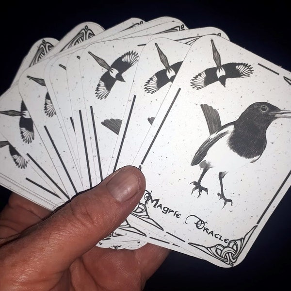 Magpie Oracle Cards (13 Magical Magpie Rhyme)