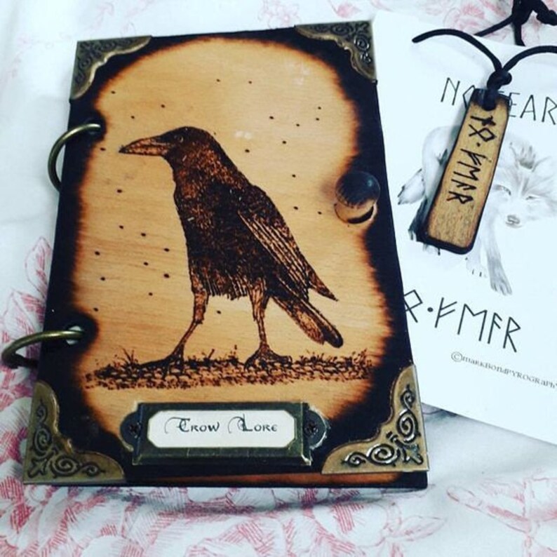 A5 Two Ring Wood Binder Decorated With Pyrography Custom Etsy UK