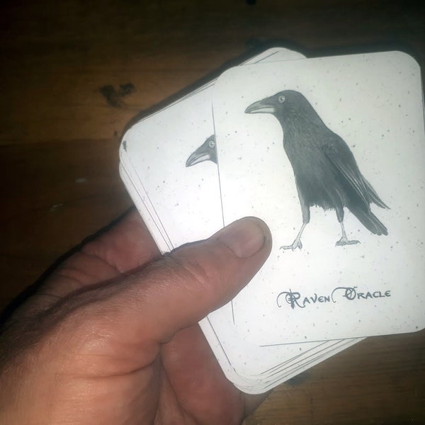 Raven Oracle (13 Norse or Witchy Style Cards)