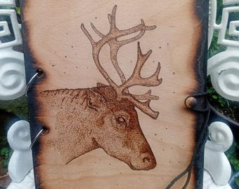 Carpeta de madera para pirograbado: Diario personalizado A4/A5, hecho a mano