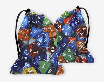 Tabletop Gaming Dice Bag | Gaming Dice Drawstring Bag