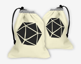 Tabletop Gaming Dice Bag | Bag of Holding Drawstring Bag