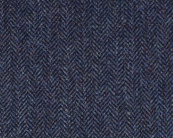 Tweed : pure laine - tissé traditionnellement - écossais. Convient pour le rembourrage et le chemisage. « James » est bleu foncé à chevrons