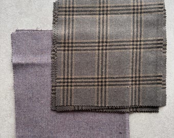 25cm x 25cm 10 Pack Tweed Squares. x5 of each colour. 100% new wool. Great for crafts. Blankets etc.