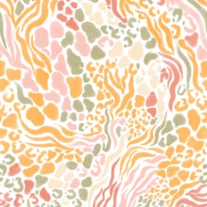 Carta da parati con stampa animalier - 'Tigiley' in 5 colori - Carta da parati con stampa animalier brillante - Stampa leopardata - Stampa zebrata - Stampa giraffa
