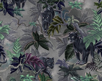Panther Wallpaper 'Spotless' By Eades & Francis - Animal Wallpaper - Cat Wallpaper - Panther Wallpaper - Jungle Wallpaper