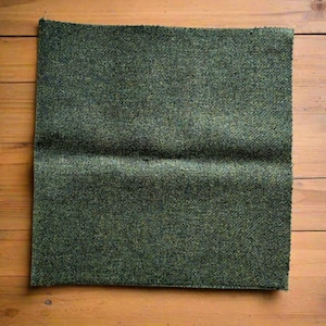 Tweed : Pure Wool - Traditionally Woven - Scottish. Suitable for Upholstery & Jacketing. ‘Colin’ is Green with Sea-Tone Small Fleck