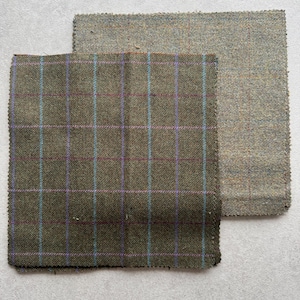 25cm x 25cm 10 Pack Tweed Squares. x5 of each colour. 100% new wool. Great for crafts. Blankets etc.