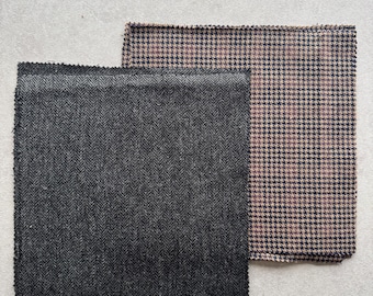 25cm x 25cm 10 Pack Tweed Squares. x5 of each colour. 100% new wool. Great for crafts. Blankets etc.