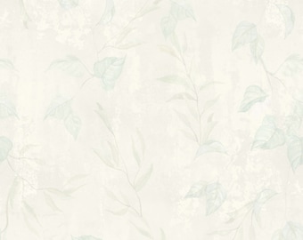 Neutral Ivy Vintage Style Wallpaper - 'Fresco' by Eades & Francis - Country Cottage Wallpaper - Vintage Wallpaper - Neutral Wallpaper
