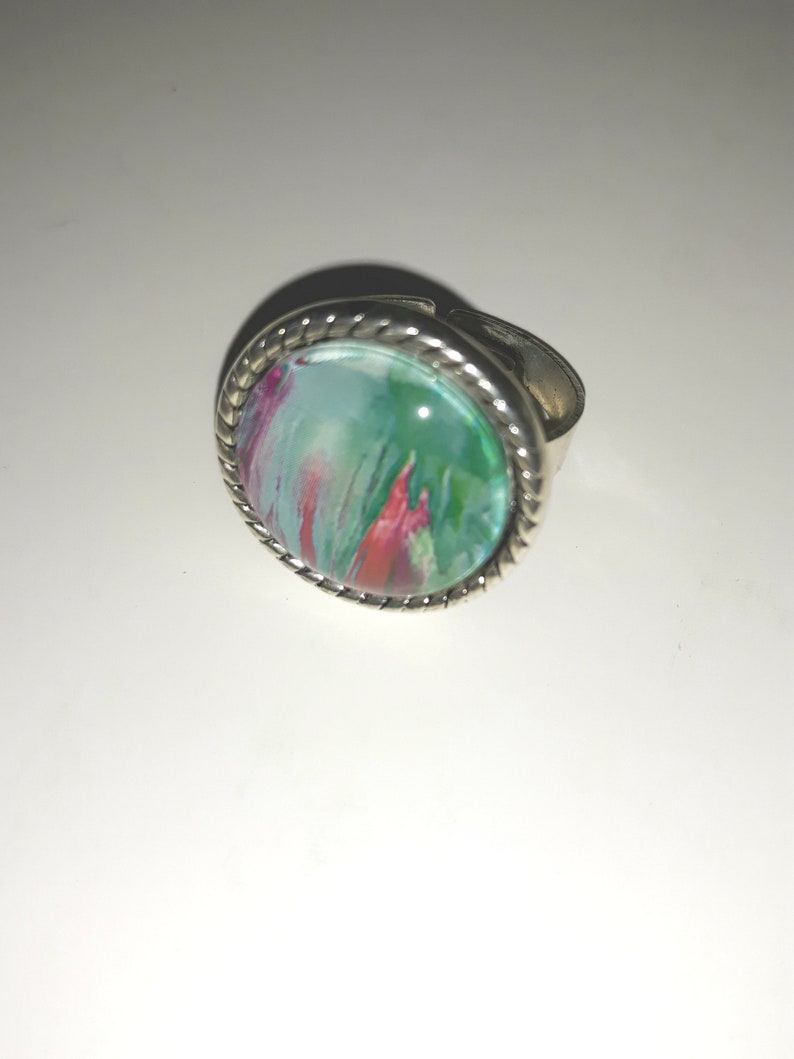 Coloured beeswax Ring