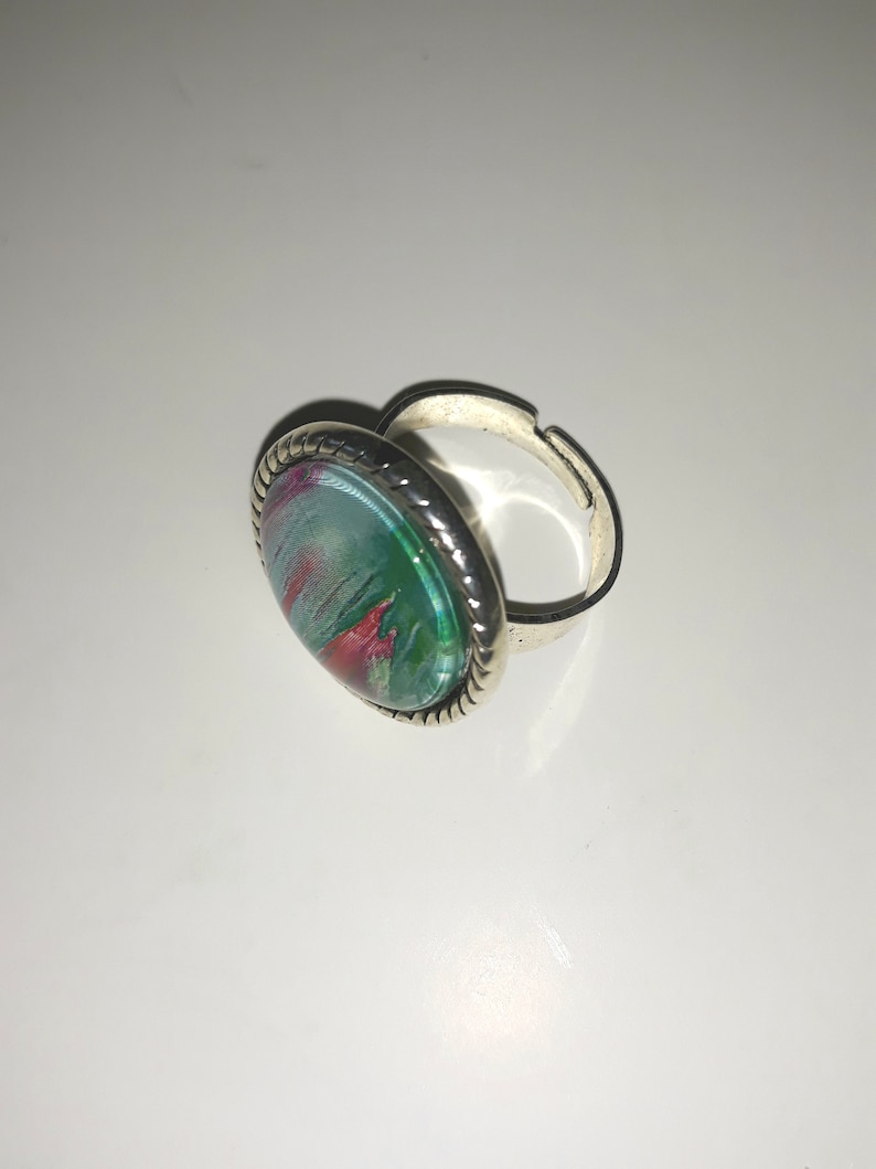 Coloured beeswax Ring