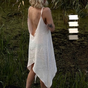 Cream Backless Dress - Etsy Singapore