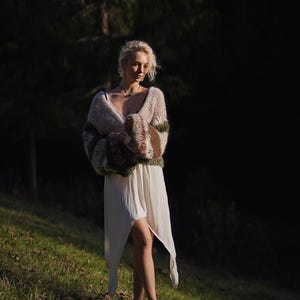 Open Back Cotton Goddess Dress | Boho Slip for Loungewear, Festival or Resort Outfit image 11