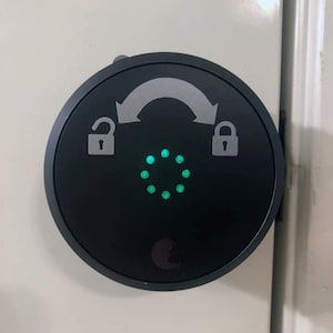 Lock/Unlock August lock decal for AirBnb HomeAway VRBO Short Term Rental Property