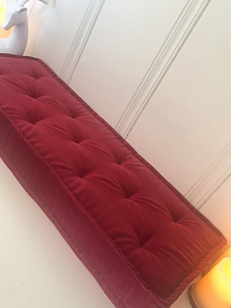 Velvet Bench Cushions Custom Bench Cushions Window Seat Etsy
