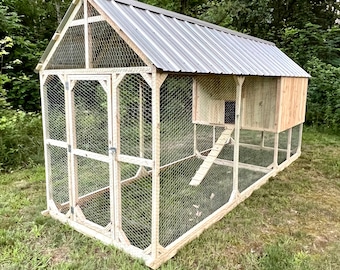 Chicken Coop with Run - Chicken House - Custom Made to Order