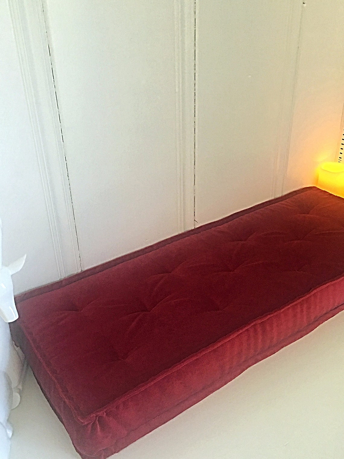 Velvet Bench Cushions Custom Bench Cushions Window Seat Etsy