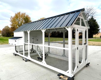 Chicken Coop - Chicken Run - Custom Chicken Coop 5x15