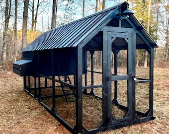 Chicken Coop - Chicken Run - Custom Chicken Coop 6x16