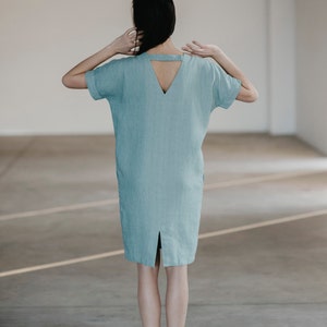 Linen Dress Motumo 15S7 / Summer linen dress / Washed linen dress / Soft linen dress / Linen clothes