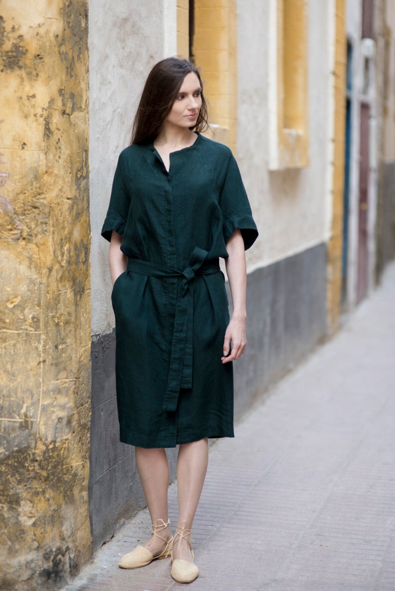 Linen Dress Motumo 16S15 We Are Very Sorry-we Finished the - Etsy