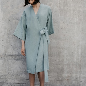 Linen Dress Motumo - 18S10 / Summer linen dress / Washed linen dress / Soft linen dress / Linen clothes