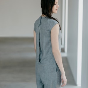 Short Linen Jumpsuit Motumo 15K6